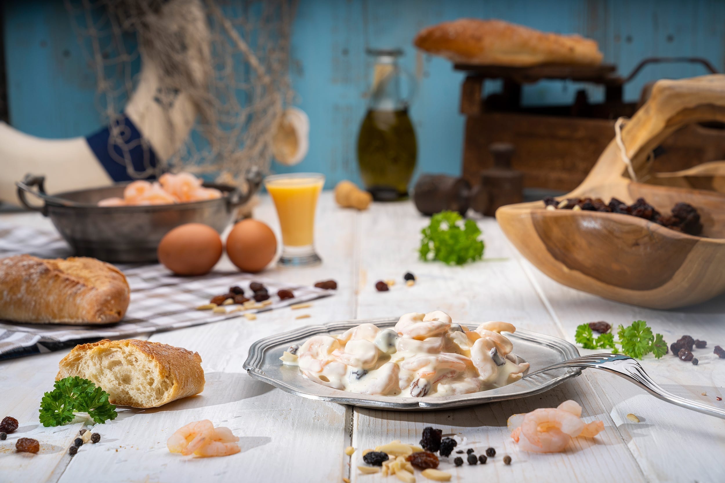 Foodfotografie - Garnelensalate - Fischprodukte lecker fotografieren