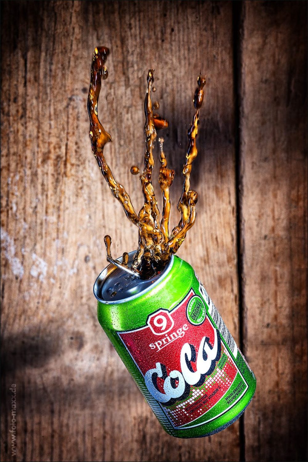 Produktfotografie Cola Getränk von Neunspringe