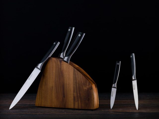 Produktfotografie Messer und Messerblock